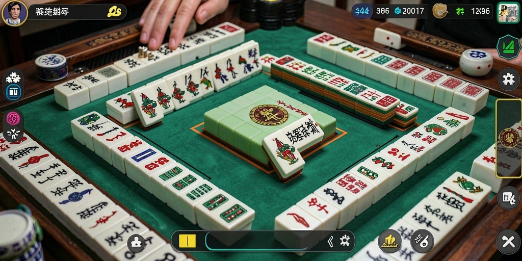 Screenshot 3446 menunjukkan gameplay Mahjong yang menarik dan mengasyikkan.