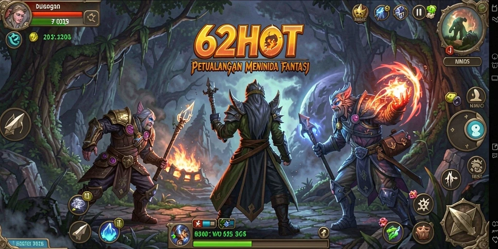 Tampilan screenshot utama 62HOT dengan gameplay petualangan yang seru.