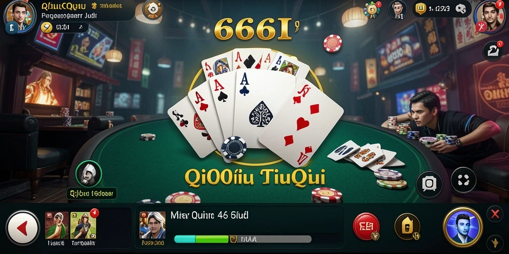 Screenshot gameplay QiuQiu yang menarik dan menantang.