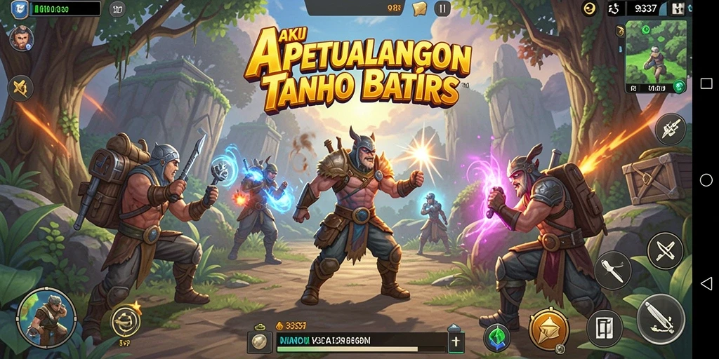 Tampilan gameplay mendebarkan dari game Action 93337.
