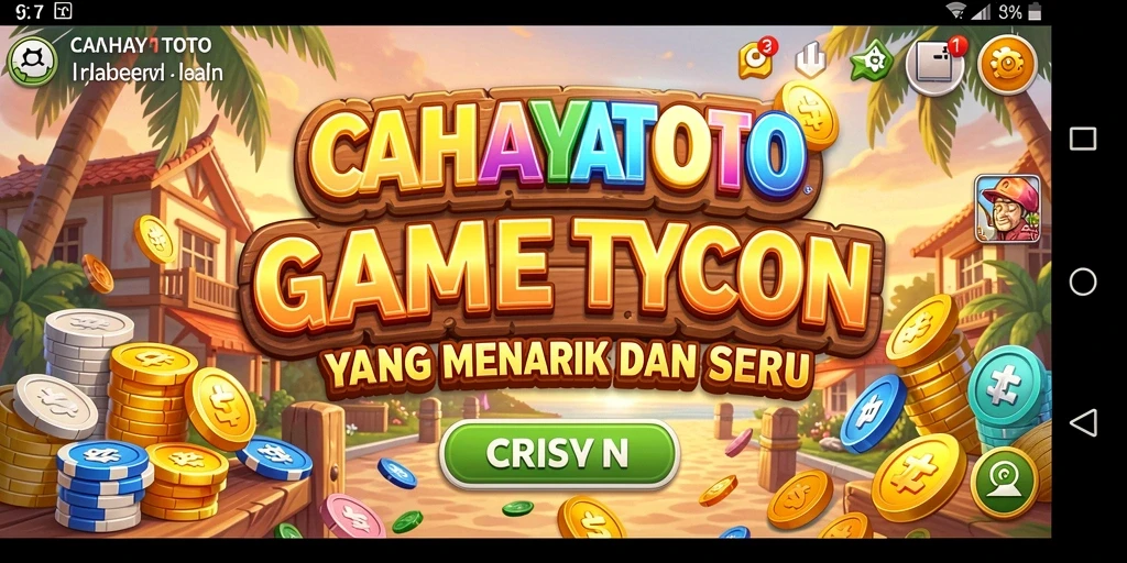 Gameplay menarik CAHAYATOTO yang menantang dalam dunia Tycoon.