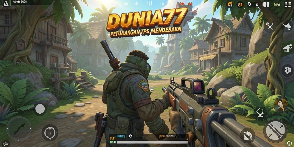 Tampilan gameplay menarik dari DUNIA77 dengan aksi seru.