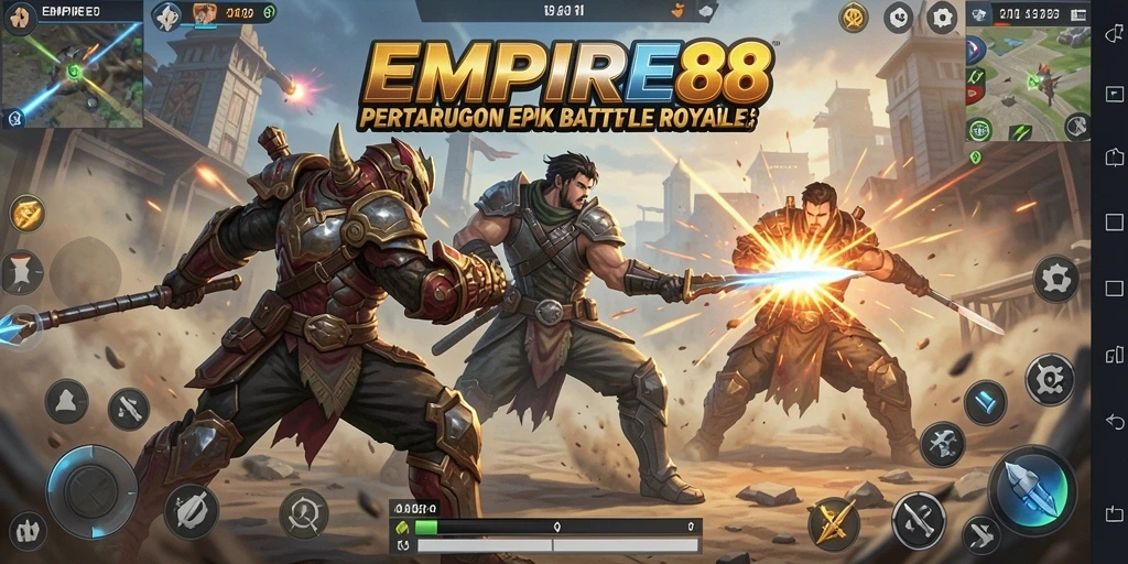 Screenshot gameplay EMPIRE88 menampilkan pertempuran seru dan strategi tim.