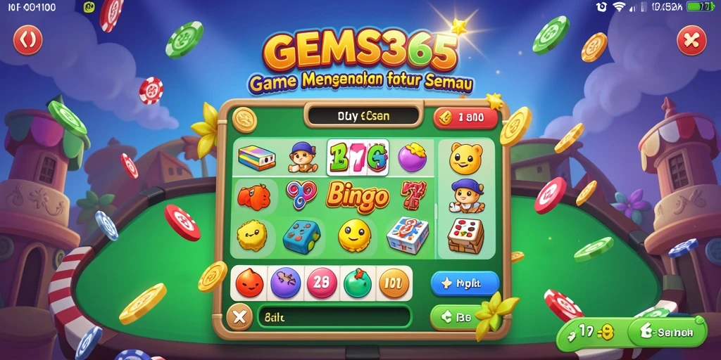 Tampilan gameplay Bingo yang menarik dan seru.