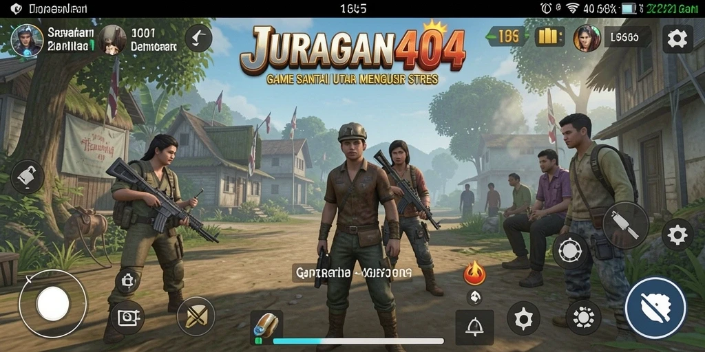 Tampilan gameplay JURAGAN404 yang seru dan santai.