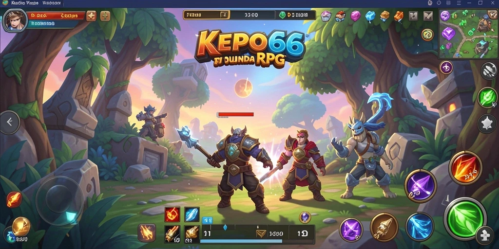 Tampilan menarik dari gameplay RPG di KEPO66.