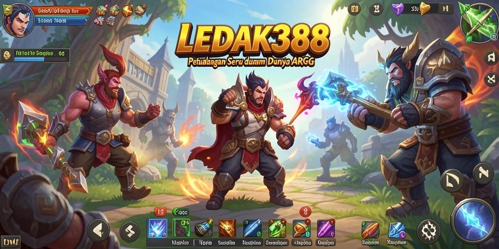 Tampilan gameplay ARPG yang seru dalam LEDAK388.