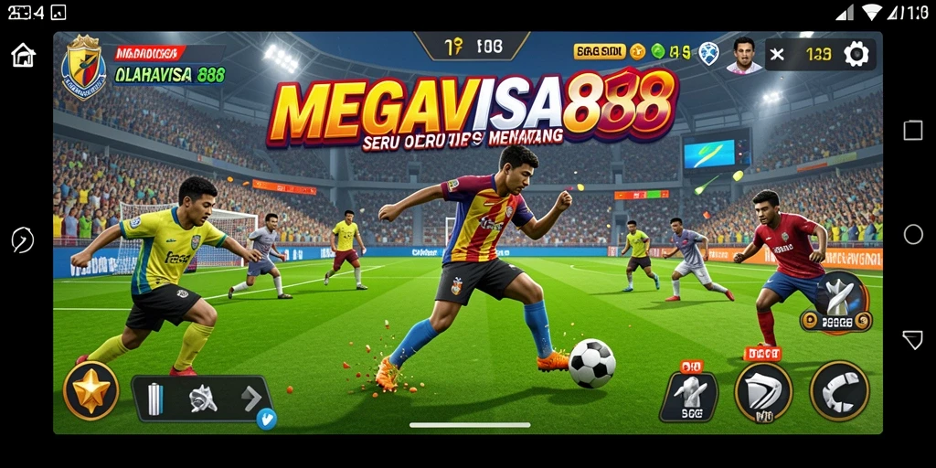 Tampilan gameplay seru dari MEGAVISA88 yang menampilkan berbagai cabang olahraga.