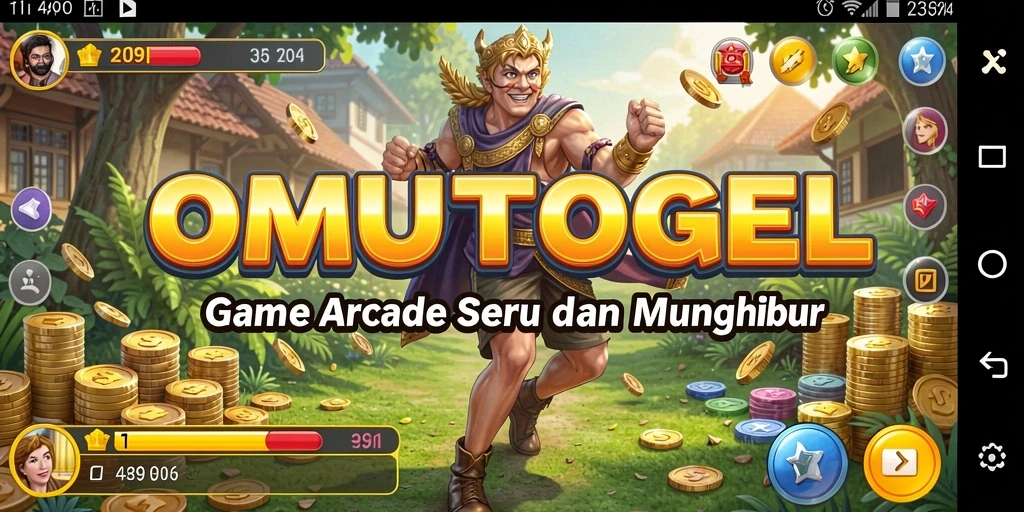 Screenshot gameplay OMUTOGEL menampilkan keseruan bermain di level yang menantang.