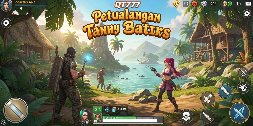 Screenshot gameplay QT777 menampilkan eksplorasi dunia terbuka yang menakjubkan.