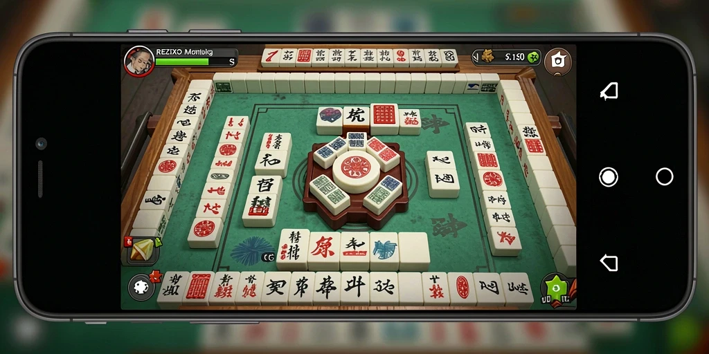 Tampilan gameplay Mahjong yang seru dan memikat di REZIXO.