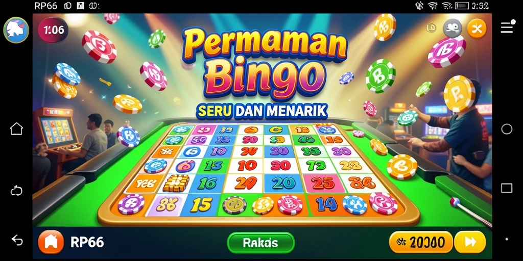 Tangkapan layar RP66 menampilkan keseruan bermain Bingo dengan pemain lainnya.