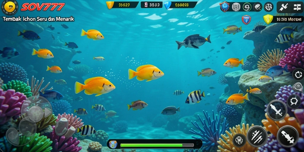 Tampak gameplay menembak ikan yang seru di SOV777.