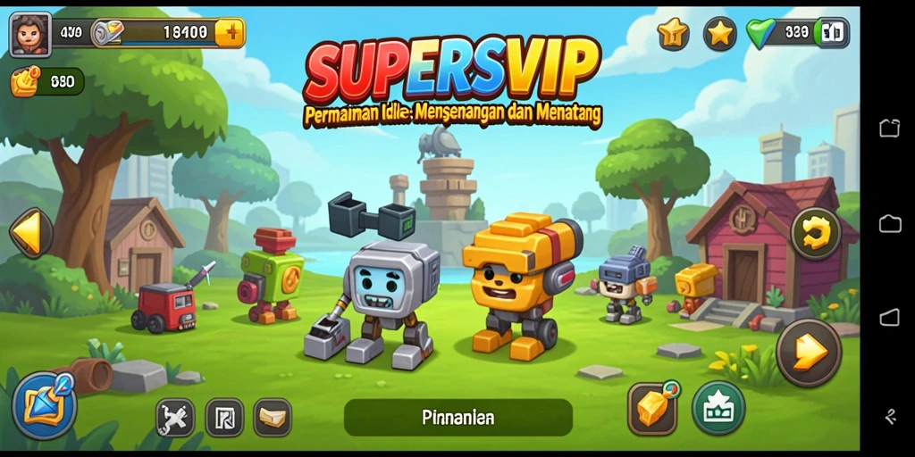 Tampilan menarik dari gameplay <strong>SUPERSVIP</strong> yang menunjukkan proses pengelolaan sumber daya.