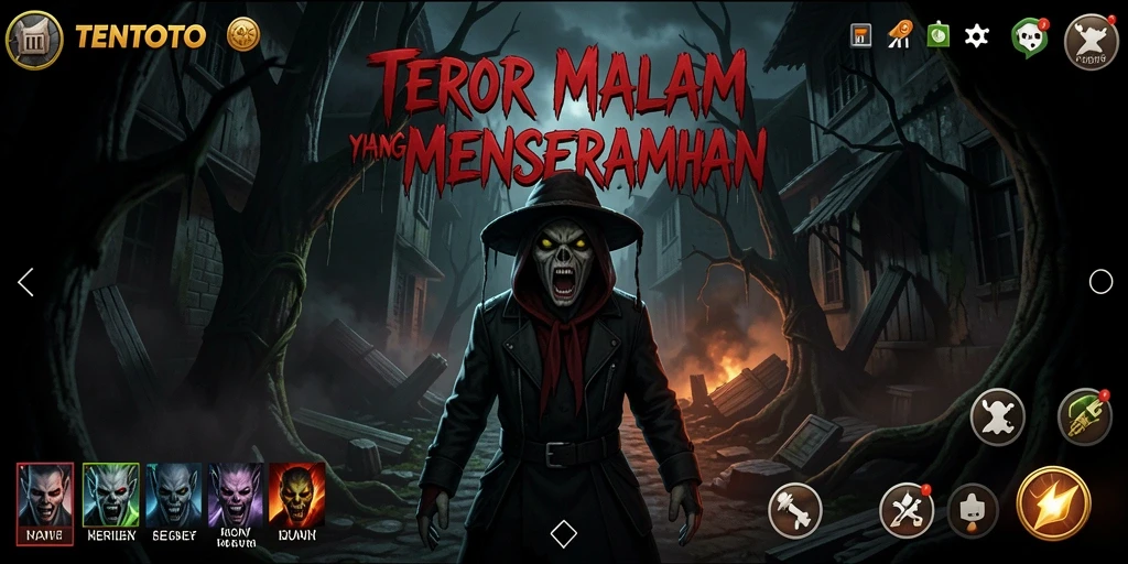 Screenshot gameplay mengungkapkan suasana mencekam di TENTOTO.