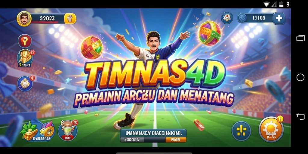 Screenshot gameplay TIMNAS4D yang menunjukkan aksi menarik dalam permainan arcade.