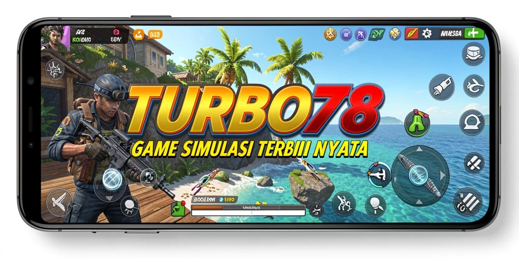 Screenshot TURBO78 menampilkan gameplay simulasi yang mendalam dan interaktif.